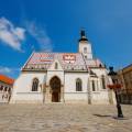 Sun shining through the cathedral in Zagreb