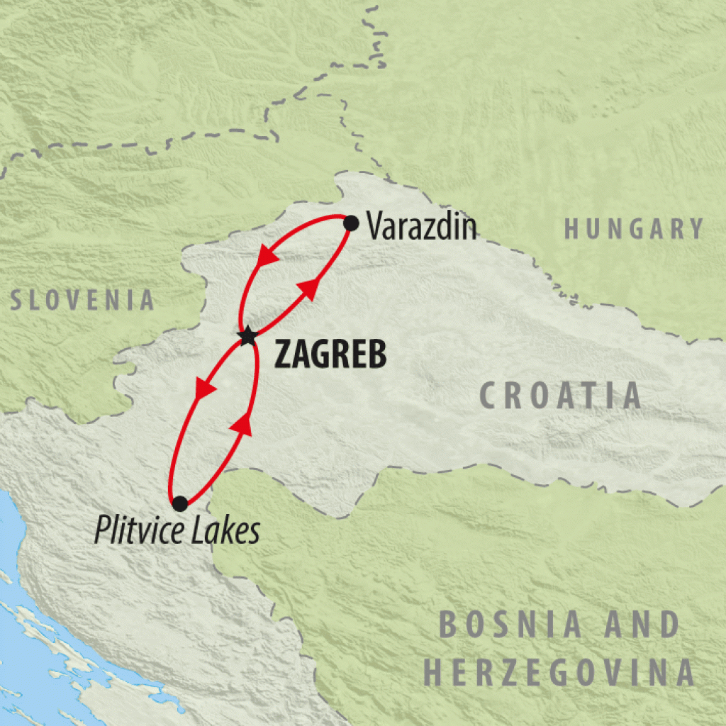 Zagreb City Stay - 5 days map