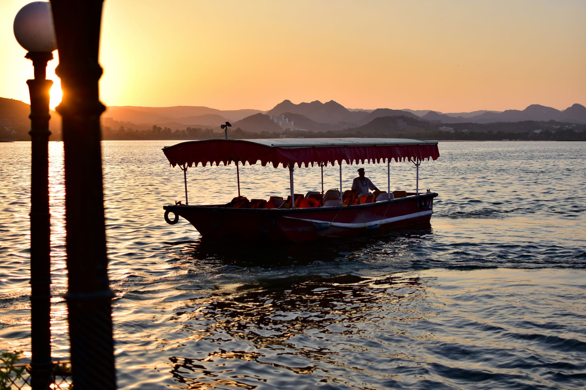 Lake Pichola at sunset