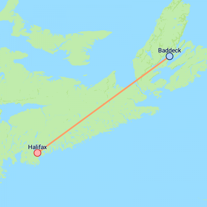 tourhub | On The Go Tours | Halifax & Cape Breton Island - 6 days | Tour Map