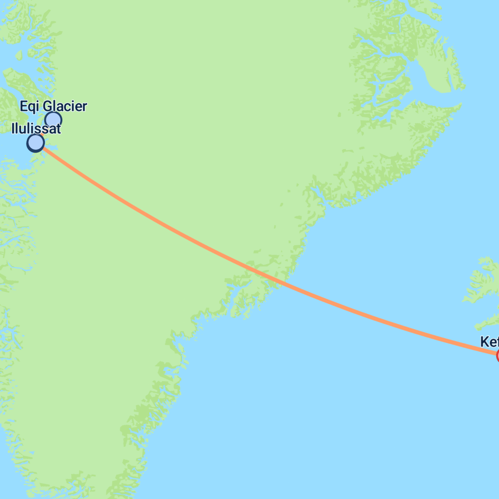 Greenland Express - 4 days map